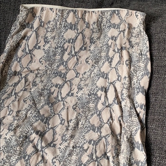 Mid Length Snake Print Skirt - Picture 1 of 3